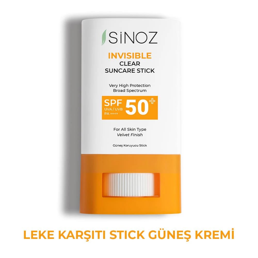 Sinoz SPF50+ Şeffaf Stick Güneş Kremi 15 gr