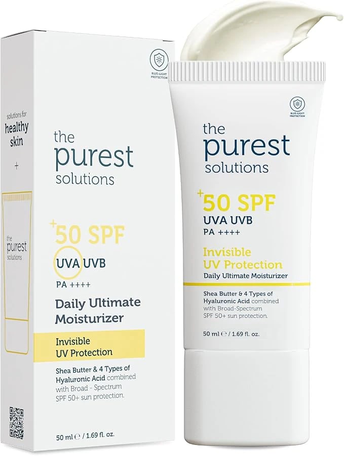 The Purest Solutions, Yüksek Koruma ve Nemlendirici Etkili Güneş Koruyucu Krem SPF 50, 50 ml