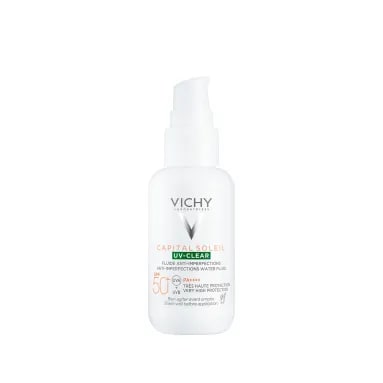 Vichy Capital Soleil UV Clear Spf 50+ Yağlanma ve Cilt Kusurlarına Karşı Güneş Kremi 40 ml