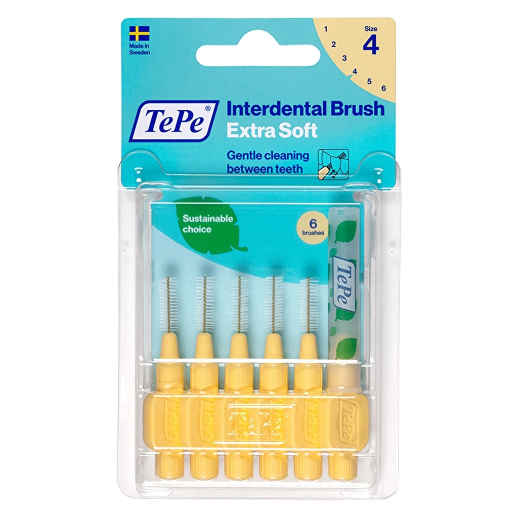 Tepe Blister X-Soft Arayüz Fırçası 0.7 mm Sarı 6'lı Paket