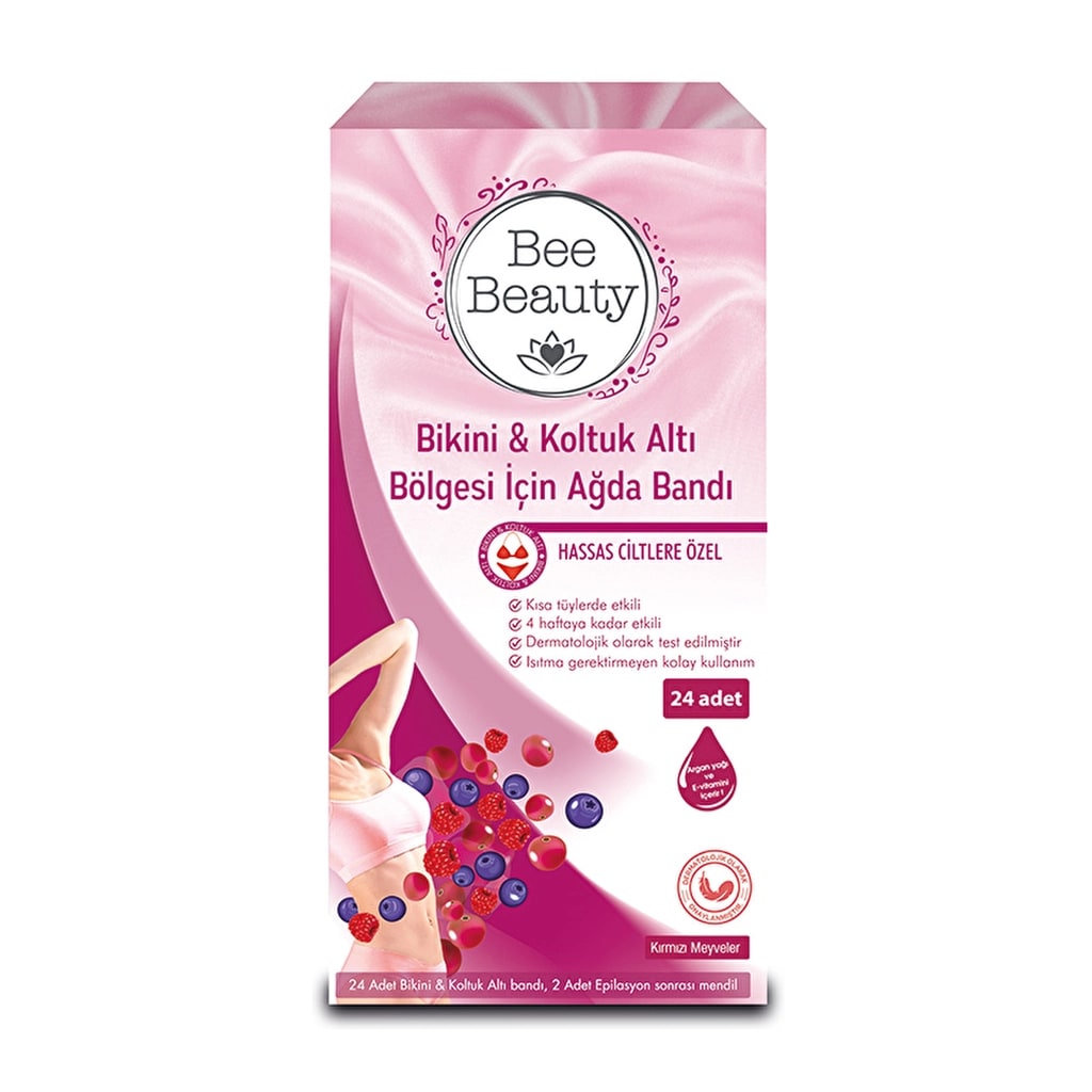 Bee Beauty Bikini Koltuk Altı Ağda Bandı İnatçı Sık 24'lü