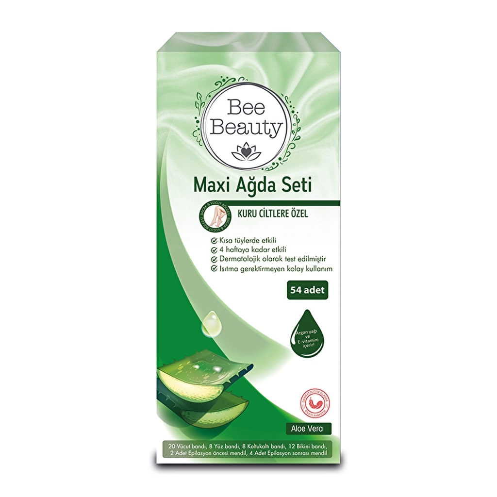 Bee Beauty Maxi Ağda Seti Aloe Vera 54'lü
