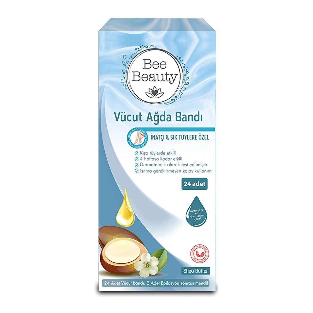 Bee Beauty Vücut Ağda Bandı İnatçı Sık 24'lü