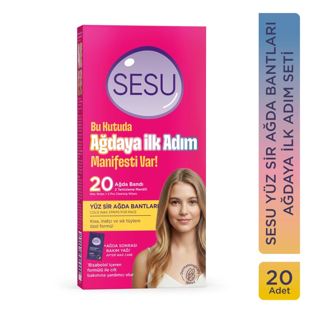 Sesu Yüz Sir Ağda Bantları Ağdaya İlk Adım Seti 20'li