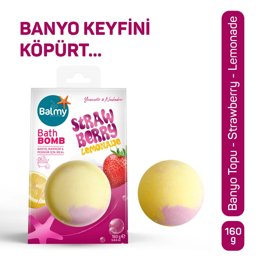 Balmy Banyo Topu Çilek Limonata