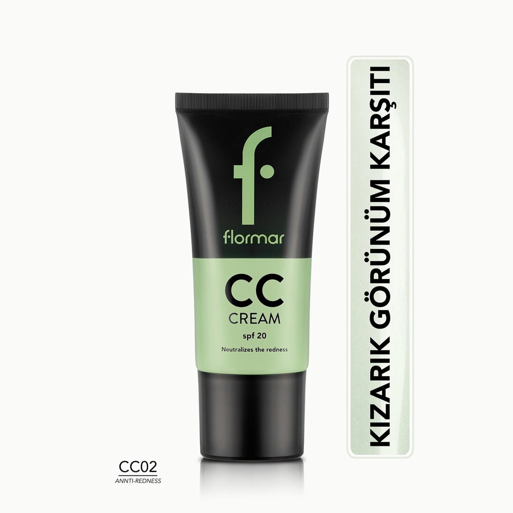 Flormar Kırmızı İz ve Kızarıklık Gizleyici CC Krem CC02 Anti Redness