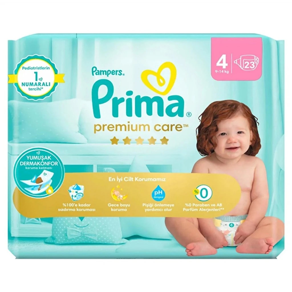 Prima Bebek Bezi Premium Care 4 Beden