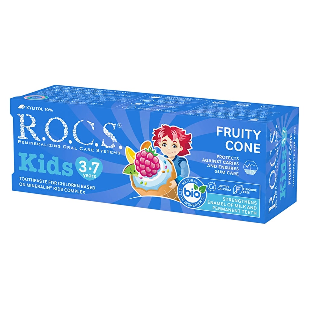 Rocs Kids 3-7 Yaş Meyve Külahı Çocuk Diş Macunu