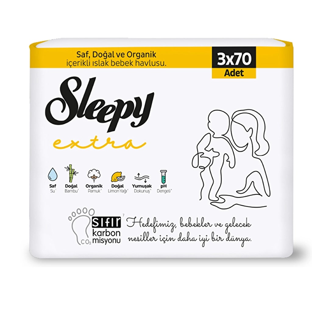 Sleepy Extra Bebek Islak Havlu