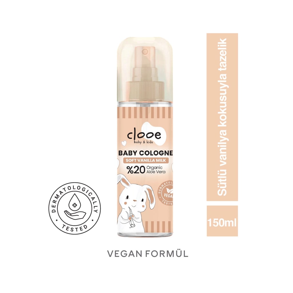 Clooe Soft Sütlü Vanilya Bebek Kolonyası