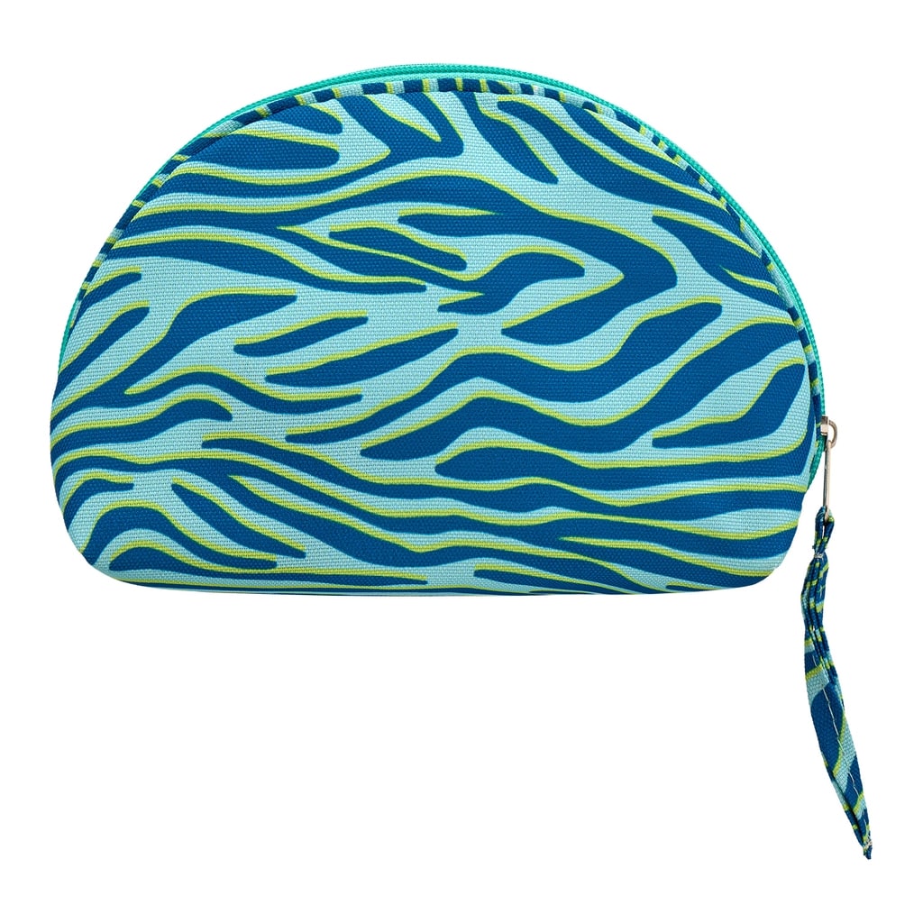 Eklips Yeşil Zebra Desen Makyaj Çantası
