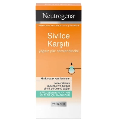 Neutrogena Sivilce Karşıtı Yağsız Yüz Nemlendiricisi