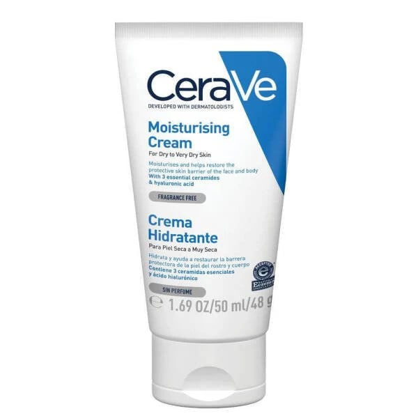 CeraVe Nemlendirici Yüz Ve Vücut Kremi - Kuru Ciltler İçin Seramid Ve Hyalüronik Asit İçerikli