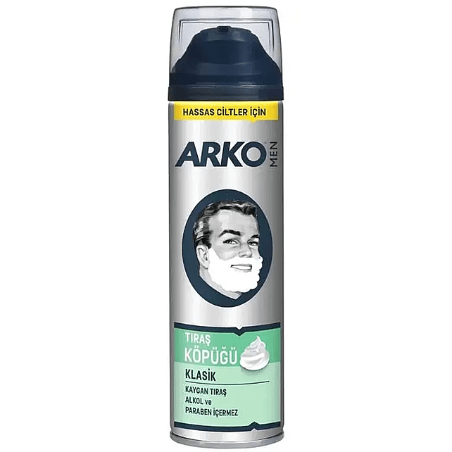Arko Men Tıraş Köpüğü Klasik - Hassas Cilt