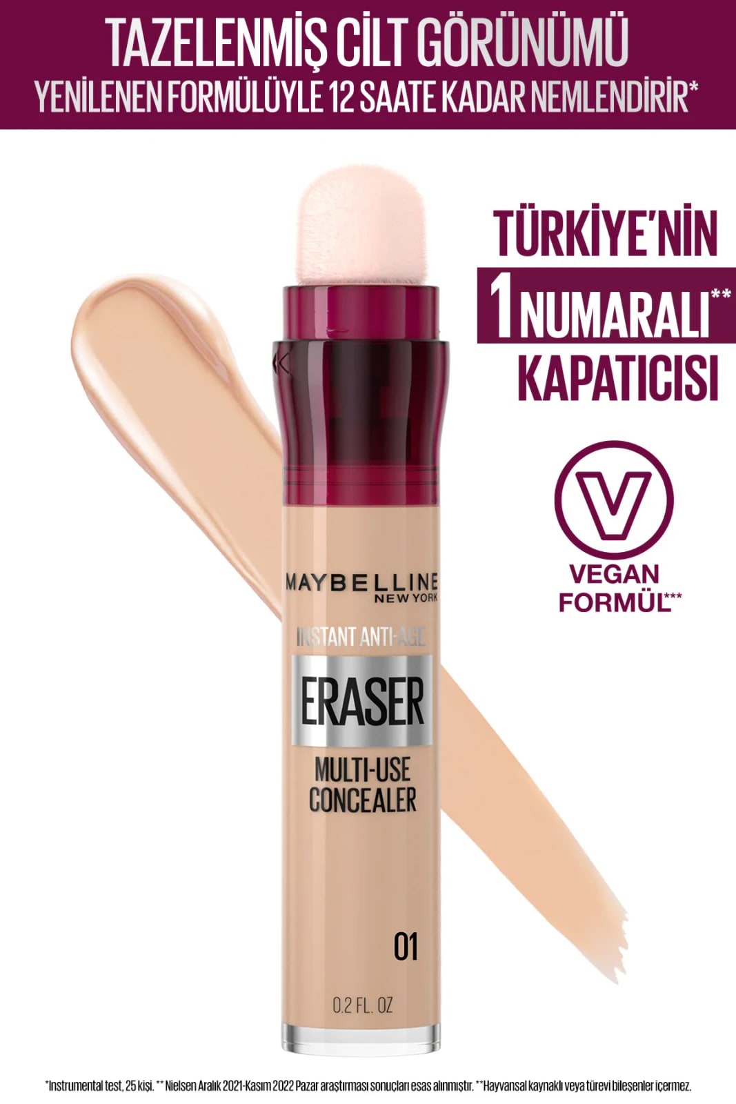 Maybelline New York Maybelline Instant Anti Age Rewind Eraser Göz Altı Kapatıcısı Light
