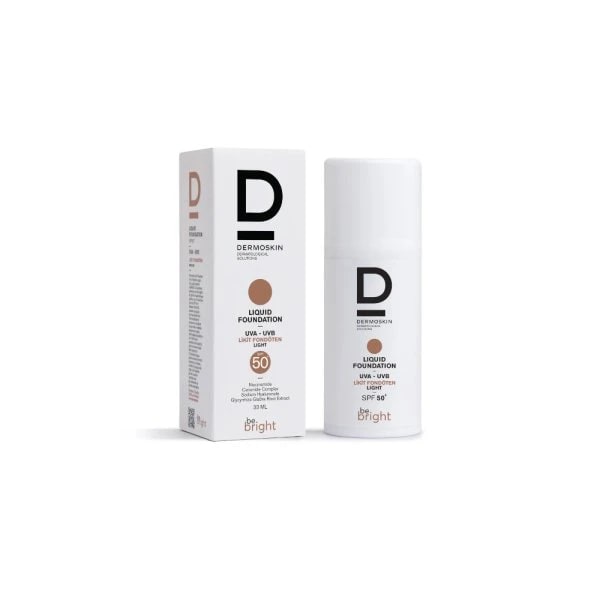 Dermoskin Be Bright SPF50+ Likit Fondöten - Light