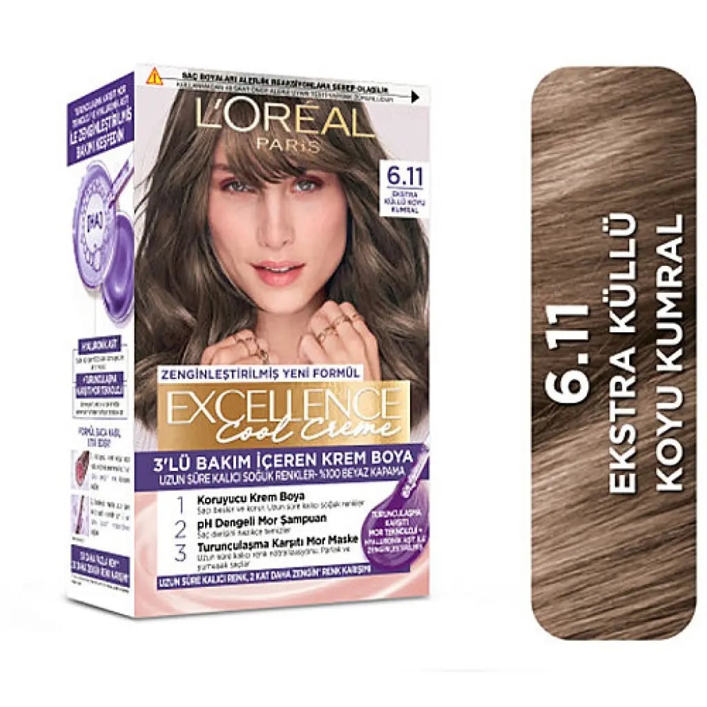 L'Oréal Paris Loreal Paris Excellence Cool Creme 5.11 Ekstra Küllü Açık Kahve Saç Boyası