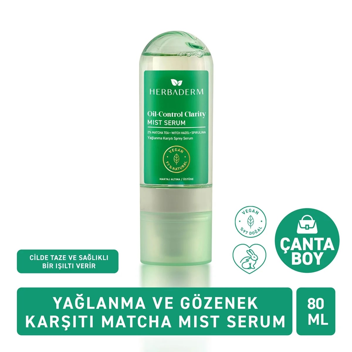 Herbaderm Yağlanma Karşıtı Sprey Serum