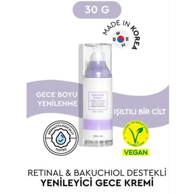 Bibimcos Bakuchiol Retinol Night Gece Kremi