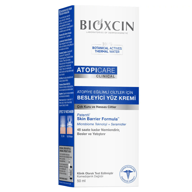 Bioxcin Atopicare Atopi Eğilimli Ciltler için Besleyici Yüz Kremi