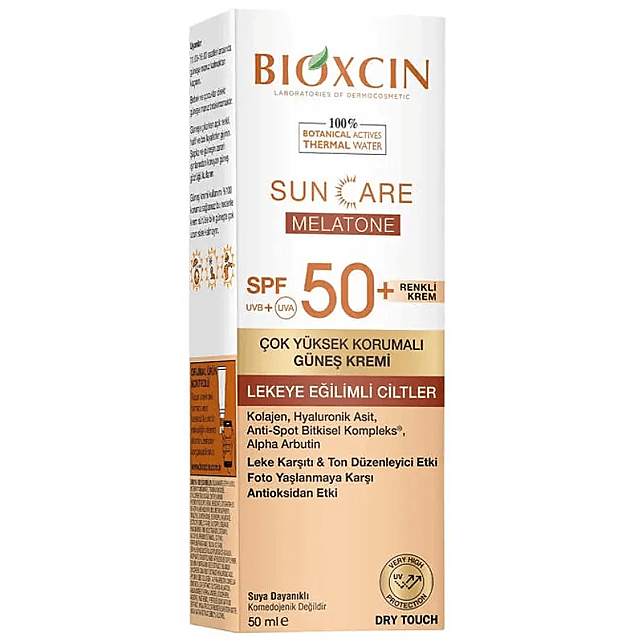 Bioxcin Sun Care Lekeye Eğilimli Ciltler için SPF50+ Renkli Güneş Kremi