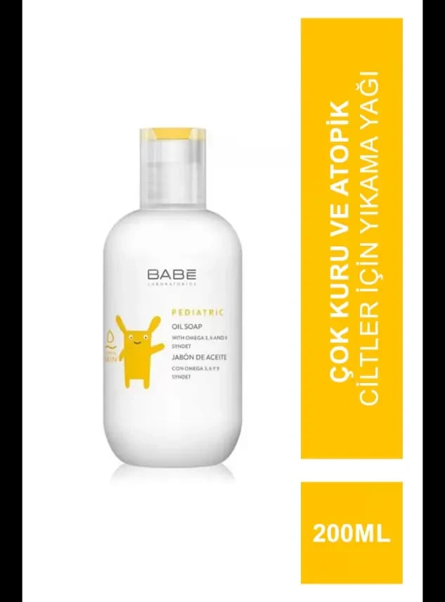 Babe Pediatric Atopic Skin Oil Soap - Çocuklar İçin Nemlendirici Duş Yağı