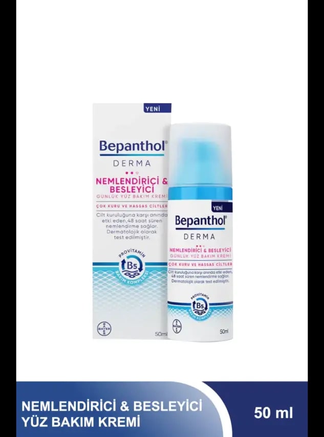 Bepanthol Derma Nemlendirici Besleyici Günlük Yüz Bakım Kremi