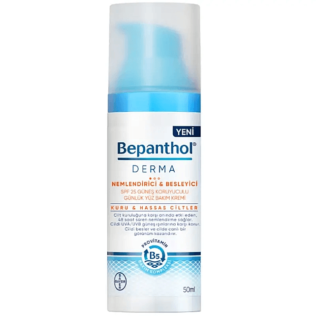 Bepanthol Derma Nemlendirici ve Besleyici SPF 25 Yüz Bakım Kremi | Evdeeczane