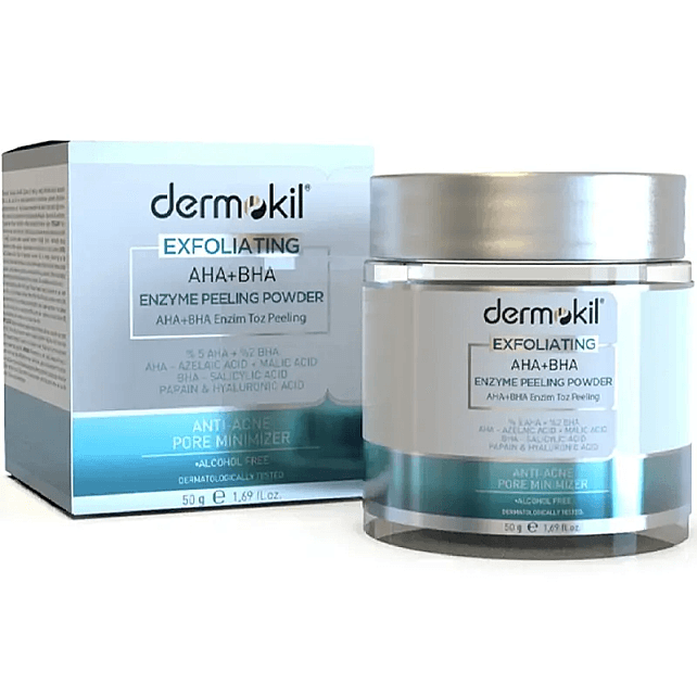Dermokil Peeling Etkili AHA+BHA+Niacinamide Enzim Toz Peeling