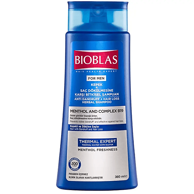 Bioblas Thermal Expert Men Saç Dökülmesine ve Kepek Karşı Şampuan