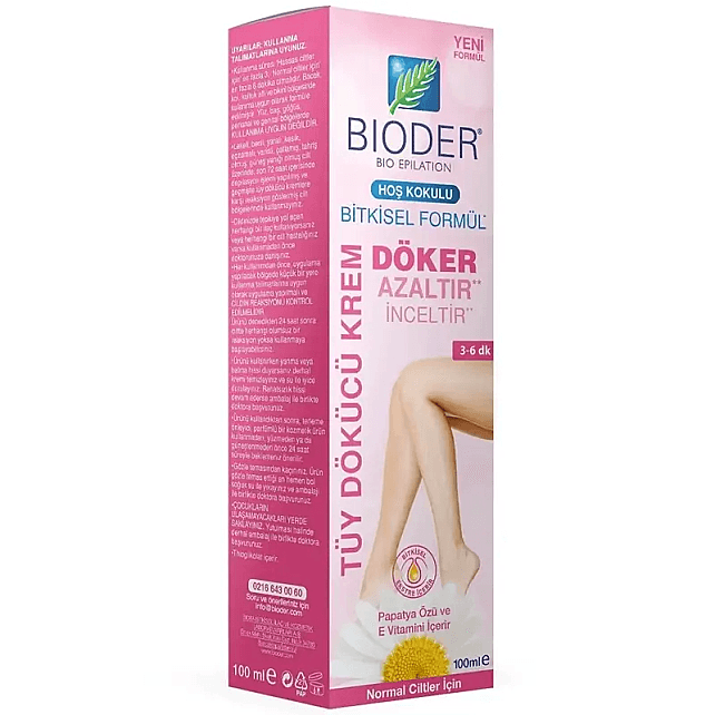 Bioder Normal Ciltler İçin Tüy Dökücü Krem