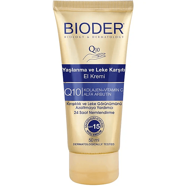Bioder Yaşlanma Kırışıklık ve Leke Karşıtı El Kremi