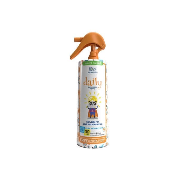 Babyton Bebek ve Çocuklar İçin Günlük Mineral Güneş Koruyucu Sprey SPF30