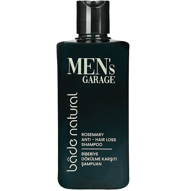 Bade Natural Men's Garage - Erkekler İçin Biberiye Dökülme Karşıtı Şampuan