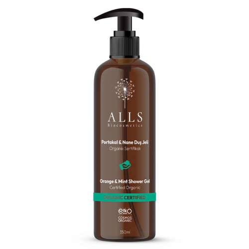 Alls Biocosmetics Organik Portakal ve Nane Duş Jeli