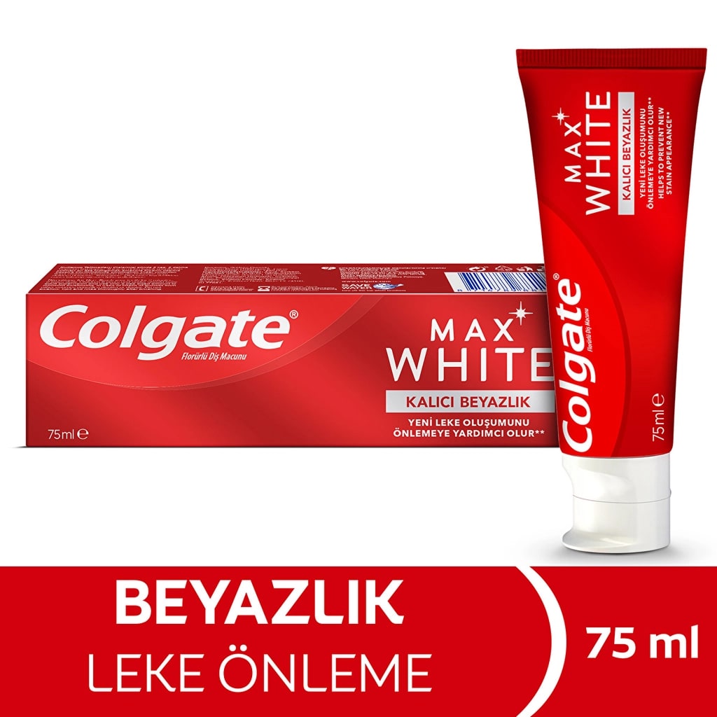Colgate Max White Kalıcı Beyazlık Beyazlatıcı Diş Macunu