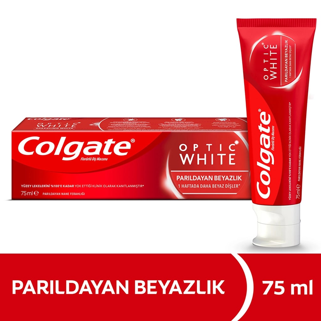 Colgate Optic White Parıldayan Beyazlık Beyazlatıcı Diş Macunu