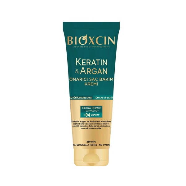 Bioxcin Keratin Argan Onarıcı Saç Bakım Kremi - Yıpranmış Ve Hasar Görmüş Saçlar