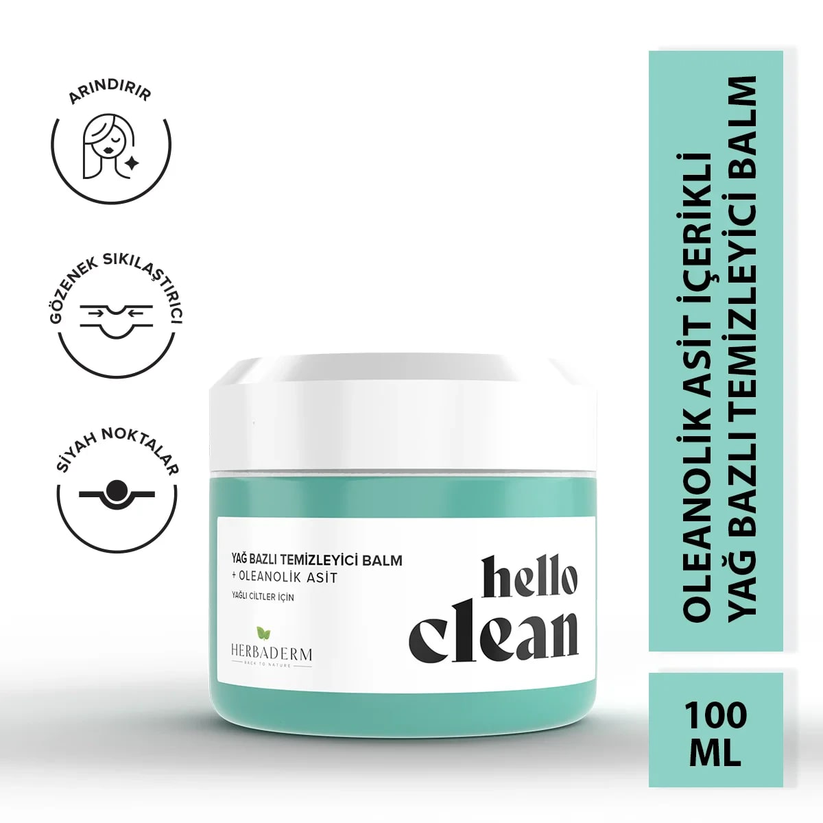 Herbaderm Hello Clean Gözenek Karşıtı Yağ Bazlı Temizleyici Balm