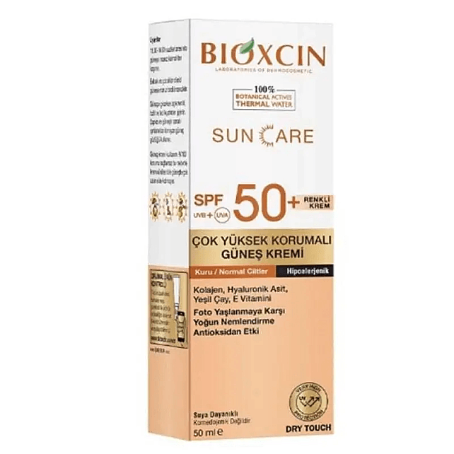 Bioxcin Sun Care Çok Yüksek Korumalı Kuru Ciltler Için Renkli Güneş Kremi Spf 50+