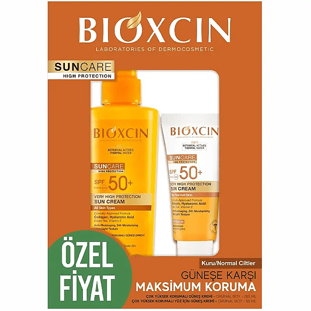 Bioxcin Sun Care Spf50+ Güneş Spreyi + Bioxcin Sun Care Spf50+ Güneş Kremi