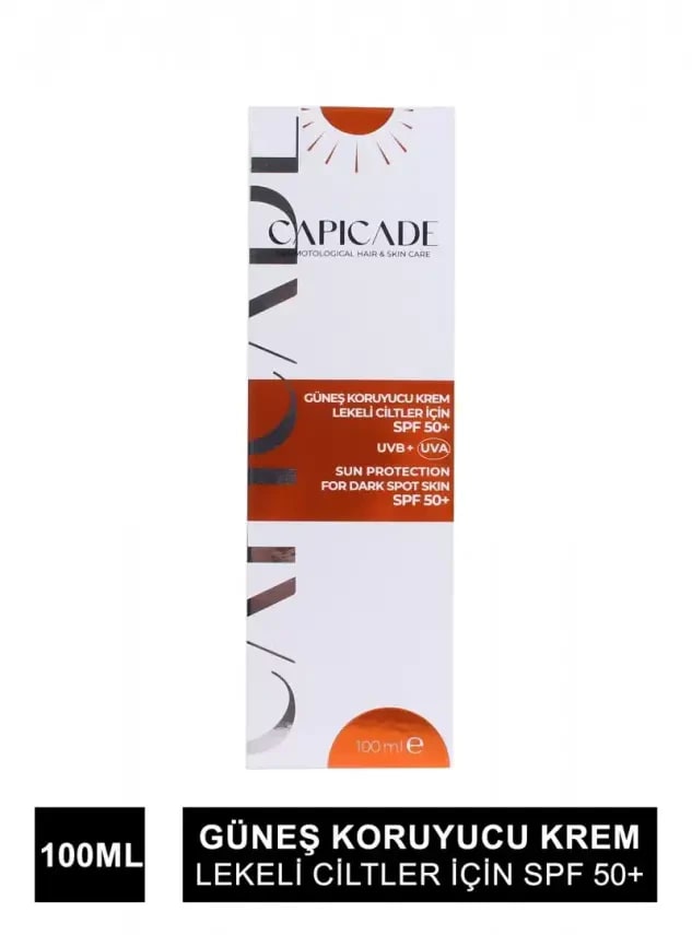 Capicade SPF50+ Güneş Koruyucu Krem - Lekeli Ciltler