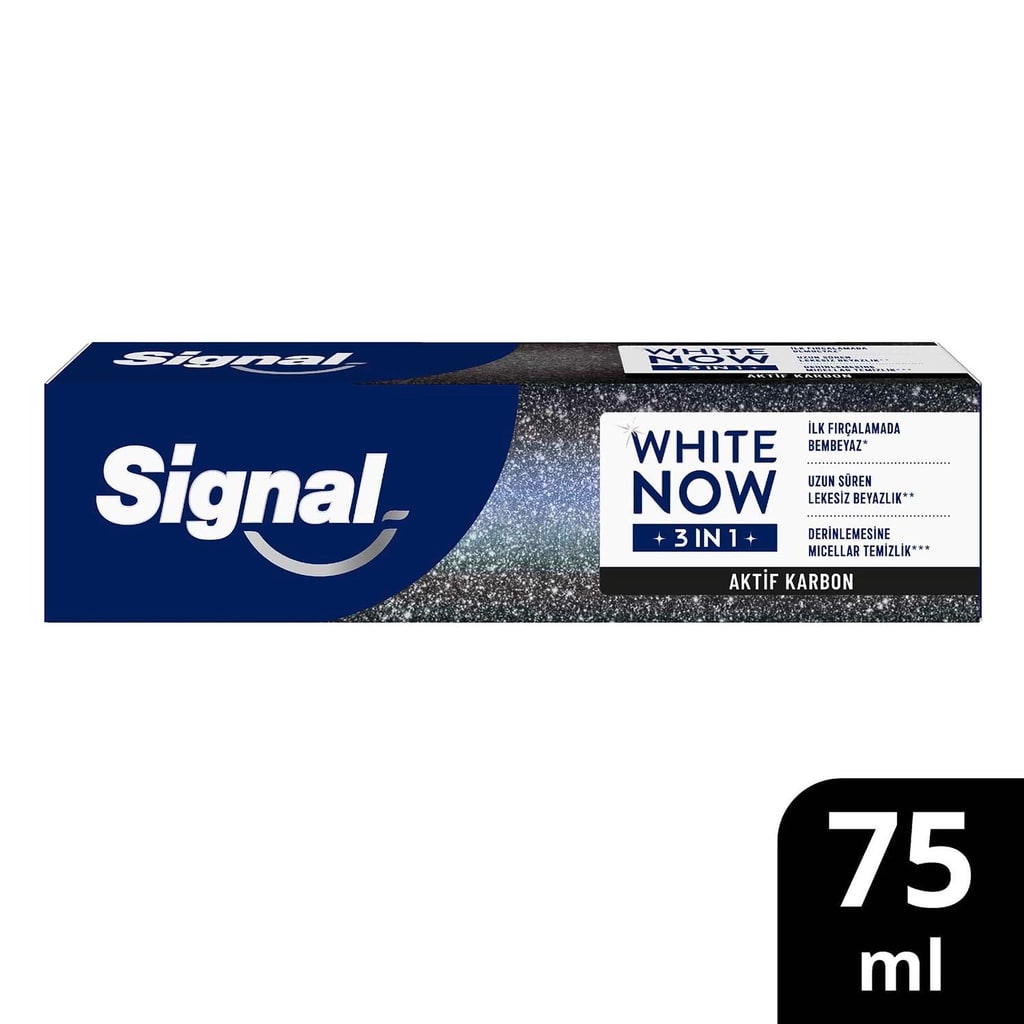 Signal White Now 3 in 1 Aktif Karbon White Boost Diş Macunu