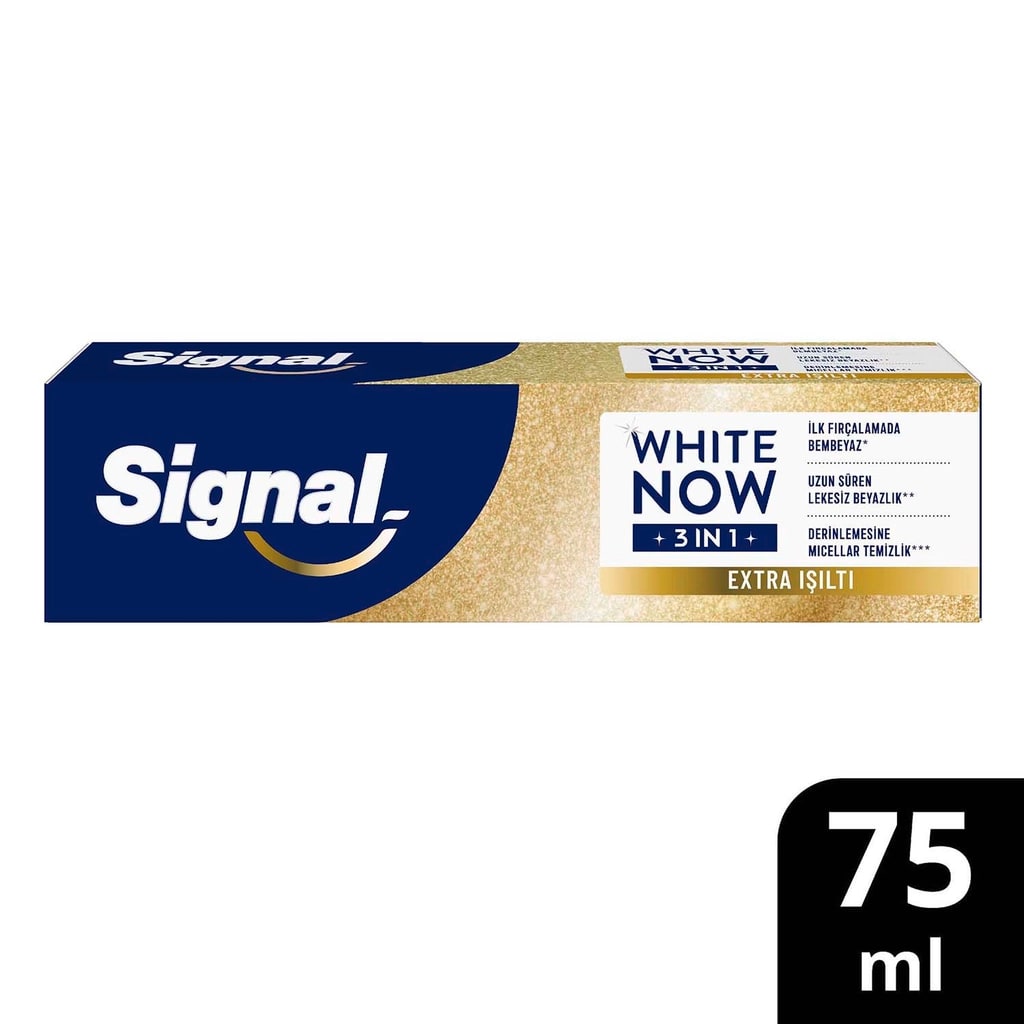 Signal White Now 3 in 1 Ekstra Işıltı Hello Glow Diş Macunu