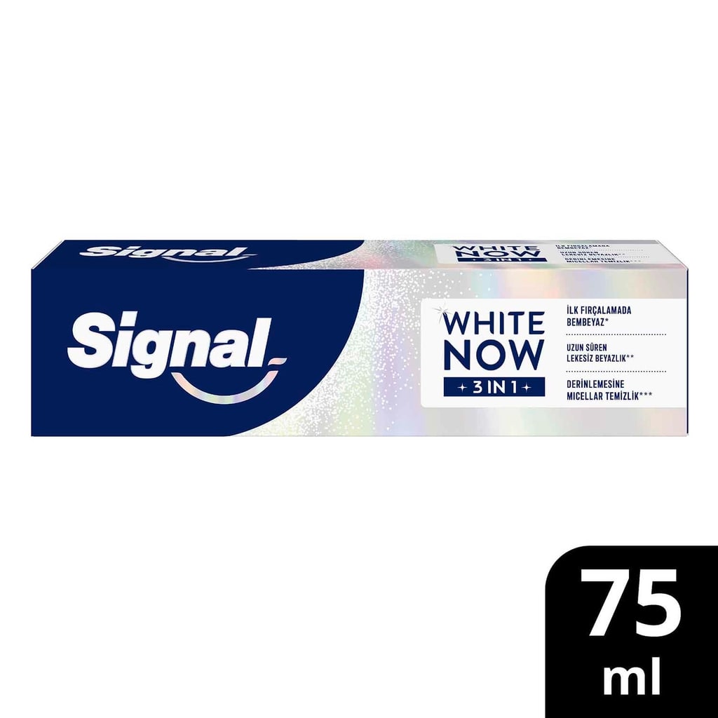 Signal White Now 3 in 1 Original Anında Kusursuz Beyazlık Diş Macunu