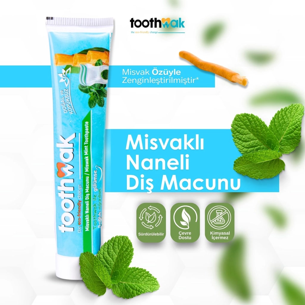 Toothwak Misvaklı Naneli Diş Macunu