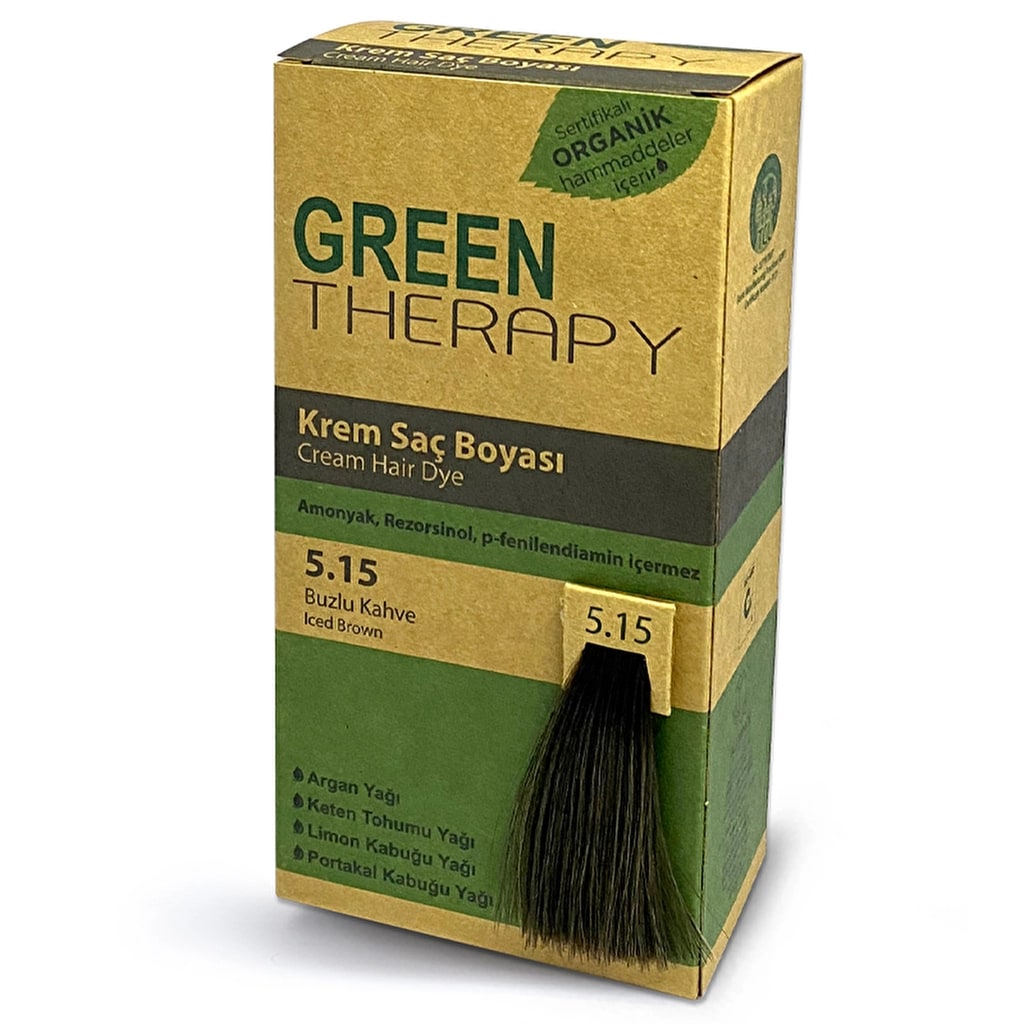 Green Therapy Krem Saç Boyası 5.15 Buzlu Kahve