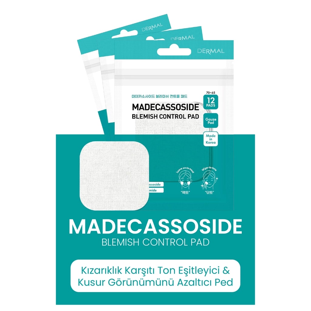 Dermal Madecassoside Blemish Control Pad Kızarıklık Karşıtı Ton Eşitleyici Ped