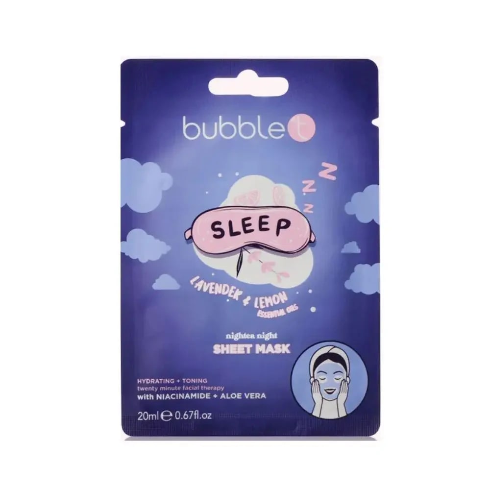Bubble T Sleep Lavender & Lemon Sheet Masks Yüz Maskesi