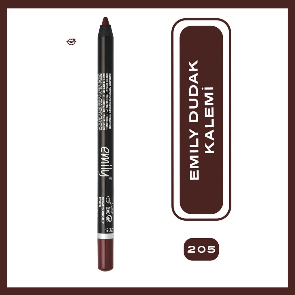 Emily Long Lasting Lip Pencil Dudak Kalemi 205